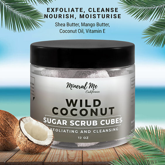 coconut palm sugar scrub Coconut Body Scrub Cubes